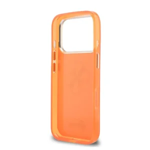 Калъф Guess IML 4G Script Metal Logo Case за iPhone 18 Pro, оранжев 6