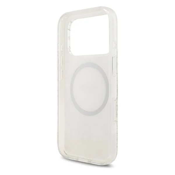 Guess IML Flowers Allover Strap case, Magsafe compatible for iPhone 17 Pro Max / iPhone 18 Pro Max, white 5