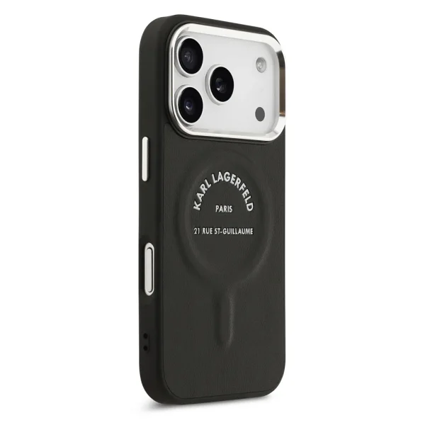 Karl Lagerfeld PU RSG Logo Case, MagSafe compatible for iPhone 18 Pro, black 4