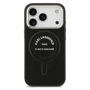 Karl Lagerfeld PU RSG Logo Case, MagSafe compatible for iPhone 18 Pro, black 3