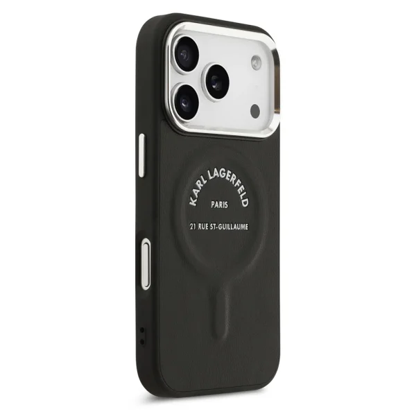 Karl Lagerfeld PU RSG Logo Case, compatible with Magsafe for iPhone 18 Pro Max, black 4
