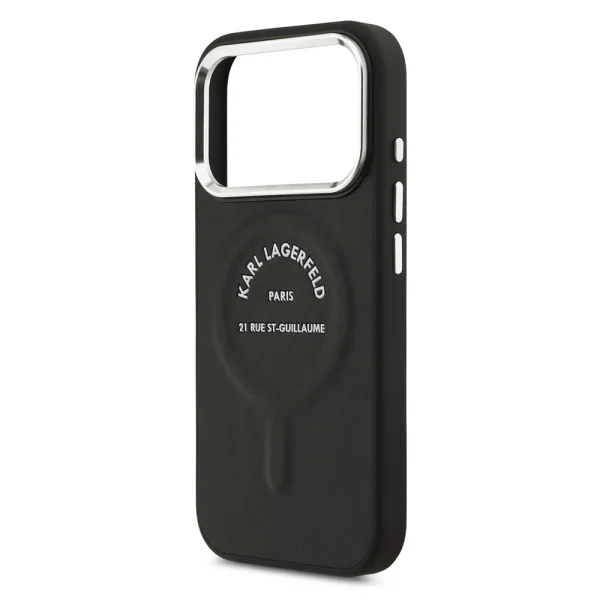 Karl Lagerfeld PU RSG Logo Case, compatible with Magsafe for iPhone 18 Pro Max, black 5