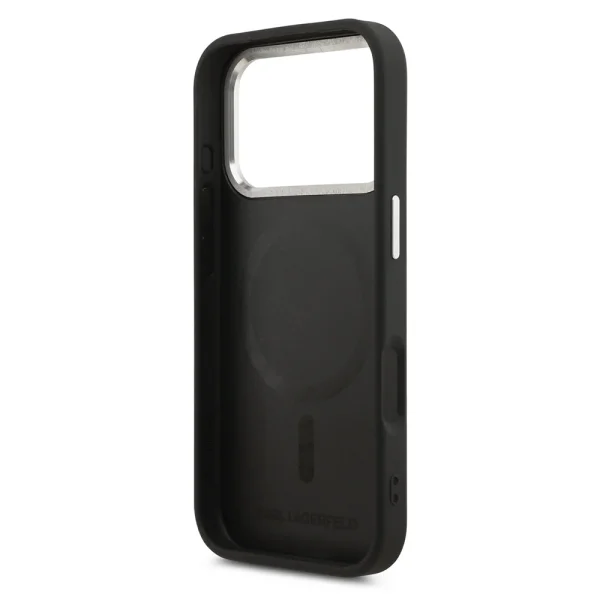 Karl Lagerfeld PU RSG Logo Case, compatible with Magsafe for iPhone 18 Pro Max, black 6