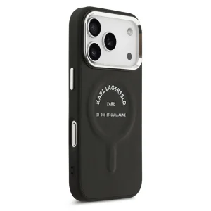Karl Lagerfeld PU RSG Logo Case, compatible with Magsafe for iPhone 18 Pro Max, black 4