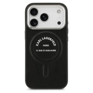 Karl Lagerfeld PU RSG Logo Case, compatible with Magsafe for iPhone 18 Pro Max, black 3