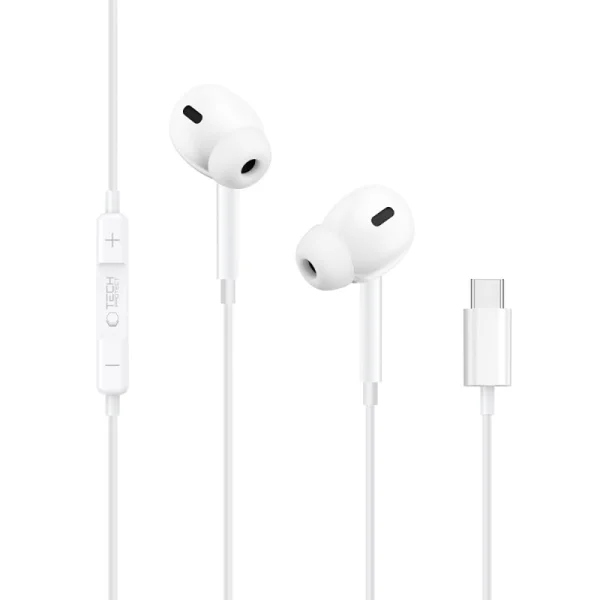 Tech-Protect Ultraboost Type-C G3 Earphones, white 1