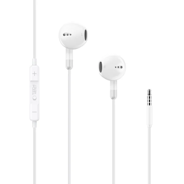 Headphones Tech-Protect Ultraboost 3.5mm jack G4, white 1