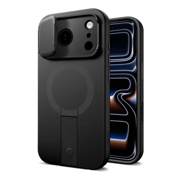 Tech-Protect Kevlar Aura case, compatible with Magsafe for Iphone 18 Pro, black 2