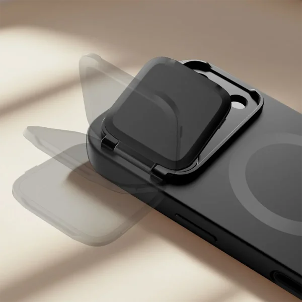 Tech-Protect Kevlar Aura case, compatible with Magsafe for Iphone 18 Pro, black 4