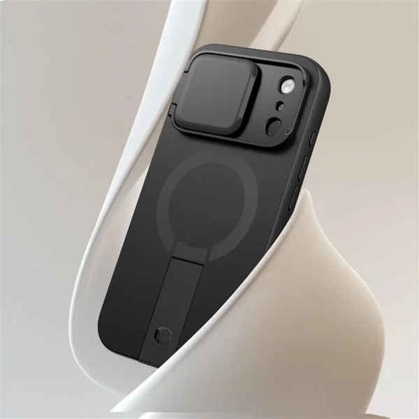 Tech-Protect Kevlar Aura case, compatible with Magsafe for Iphone 18 Pro, black 3