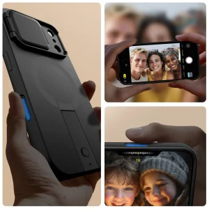 Tech-Protect Kevlar Aura case, compatible with Magsafe for Iphone 18 Pro Max, black 5