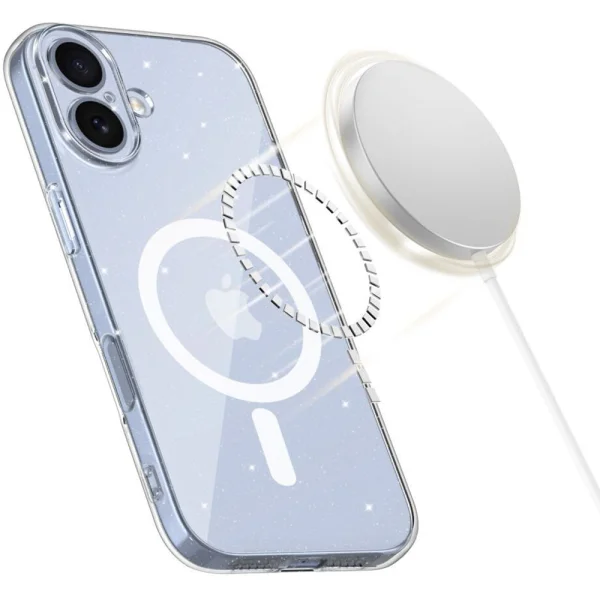 Tech-Protect Flexair Case, MagSafe Compatible for Iphone 17, Transparent 3