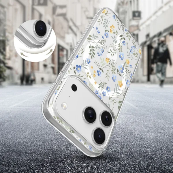 Tech-Protect Flexair Case, MagSafe compatible for Iphone 18 Pro Max, flowers 4