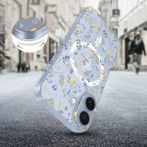 Tech-Protect Flexair Case, compatible with Magsafe for Iphone 17, flowers 4
