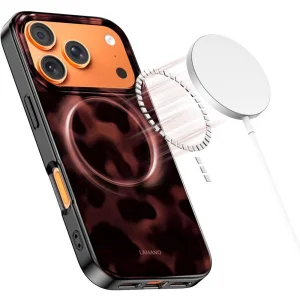 Tech-Protect Lamano Case, compatible with Magsafe for Iphone 18 Pro Max, black-red 4