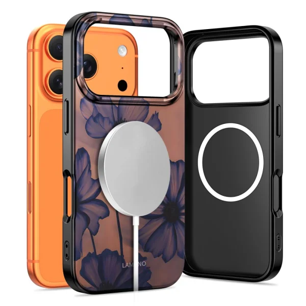 Tech-Protect Lamano Case, compatible with Magsafe for Iphone 18 Pro Max, flowers 3