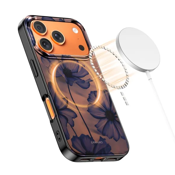 Tech-Protect Lamano Case, compatible with Magsafe for Iphone 18 Pro Max, flowers 4