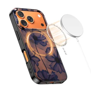 Tech-Protect Lamano case, compatible with Magsafe for Iphone 18 Pro, flowers 4