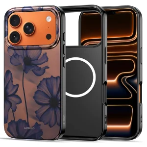 Tech-Protect Lamano case, compatible with Magsafe for Iphone 18 Pro, flowers 3