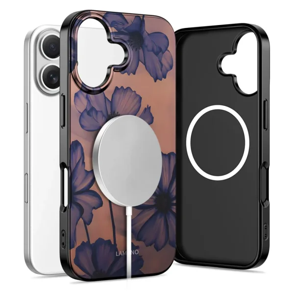 Калъф Tech-Protect Lamano, съвместим с Magsafe за Iphone 17, цветя 2