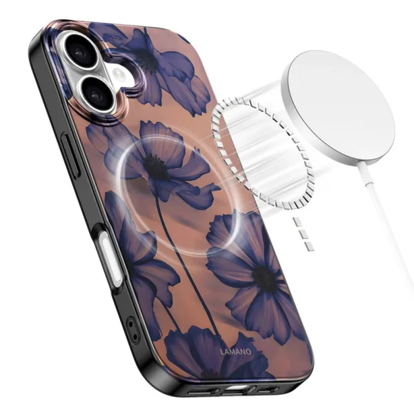 Калъф Tech-Protect Lamano, съвместим с Magsafe за Iphone 17, цветя 4