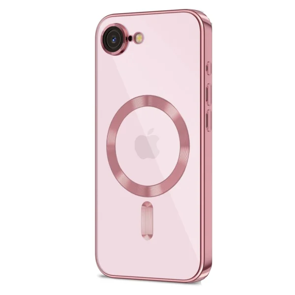 Tech-Protect Magflex Case, compatible with MagSafe for iPhone 16e/17e, Rose Gold 2