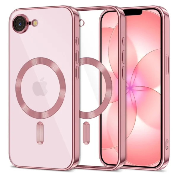 Tech-Protect Magflex Case, compatible with MagSafe for iPhone 16e/17e, Rose Gold 1