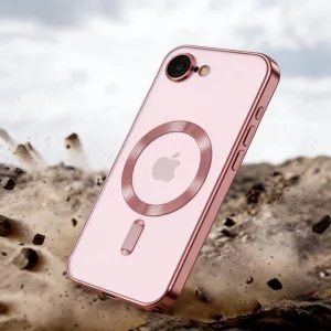 Tech-Protect Magflex Case, compatible with MagSafe for iPhone 16e/17e, Rose Gold 5