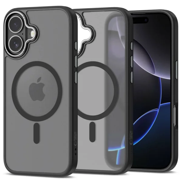 Tech-Protect Magedge Case, compatible with MagSafe for Iphone 17, black 1