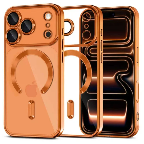 Tech-Protect Magflex Case, compatible with Magsafe for Iphone 18 Pro Max, orange 1