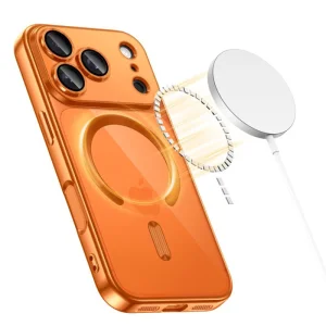 Tech-Protect Magflex case, compatible with Magsafe for Iphone 18 Pro, orange 3
