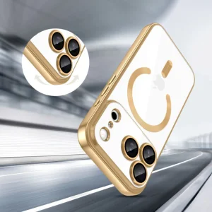 Tech-Protect Magflex case, compatible with Magsafe for Iphone 18 Pro, gold 4