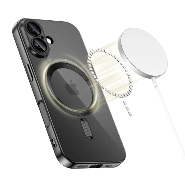 Tech-Protect Magflex Case, Compatible with MagSafe for Iphone 17, black 3