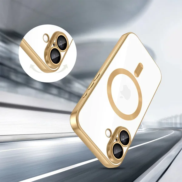 Калъф Tech-Protect Magflex, съвместим с Magsafe за Iphone 17, златен 4