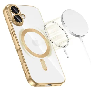 Калъф Tech-Protect Magflex, съвместим с Magsafe за Iphone 17, златен 3