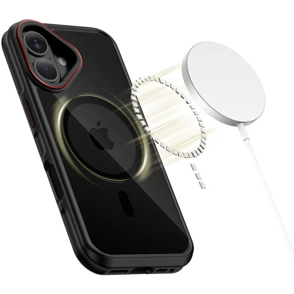 Tech-Protect Maghybrid case, compatible with Magsafe for iPhone 17, black 4