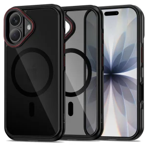 Калъф Tech-Protect Maghybrid, съвместим с Magsafe за iPhone 17, черен