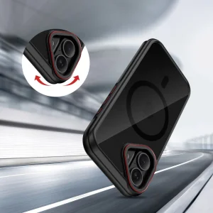 Tech-Protect Maghybrid case, compatible with Magsafe for iPhone 17, black 5