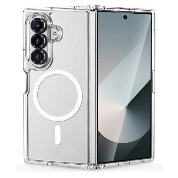 Калъф Tech-Protect Flexair Hybrid, съвместим с Magsafe за Samsung Galaxy Z Fold 8 Ultra, прозрачен 1