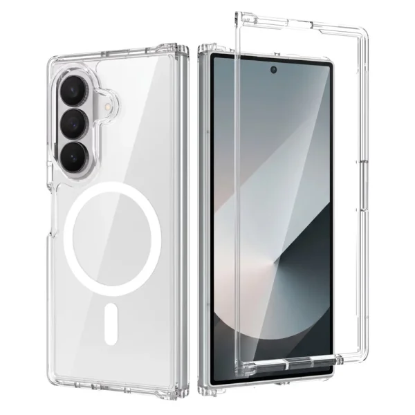 Калъф Tech-Protect Flexair Hybrid, съвместим с Magsafe за Samsung Galaxy Z Fold 8 Ultra, прозрачен 2