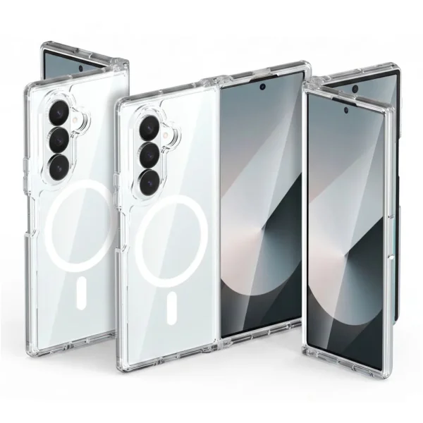 Калъф Tech-Protect Flexair Hybrid, съвместим с Magsafe за Samsung Galaxy Z Fold 8 Ultra, прозрачен 3