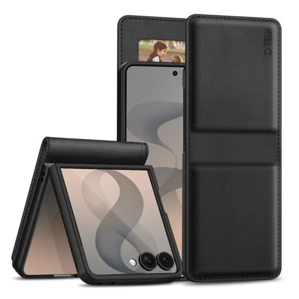 Калъф Tech-Protect WALLET за Samsung Galaxy Z Flip 8, черен 1