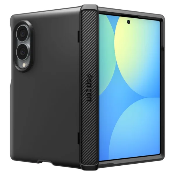 Spigen Slim Armor Pro Case, Compatible with MagSafe for Samsung Z Fold 8, Black 2