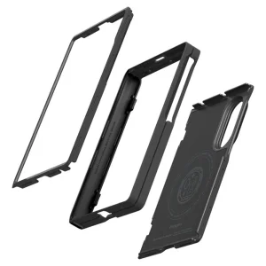 Spigen Slim Armor Pro Case, Compatible with MagSafe for Samsung Z Fold 8, Black 4