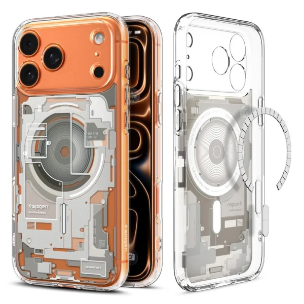 Калъф Spigen Ultra Hybrid, съвместим с Magsafe за Iphone 18 Pro, сив 1