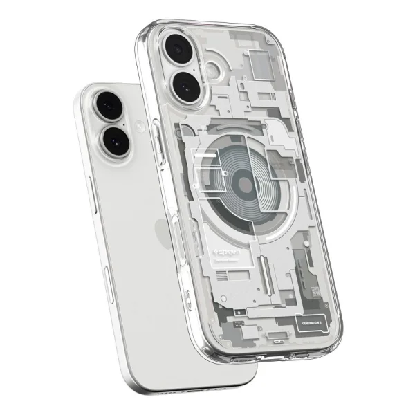 Калъф Spigen Ultra Hybrid, съвместим с Magsafe за Iphone 17, сив 3