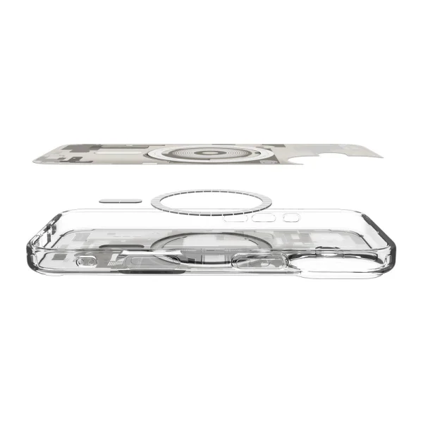 Калъф Spigen Ultra Hybrid, съвместим с Magsafe за Iphone 17, сив 4