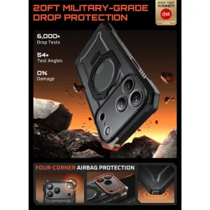 Калъф Supcase Ub Grip, съвместим с Magsafe за Iphone 18 Pro Max, черен 3