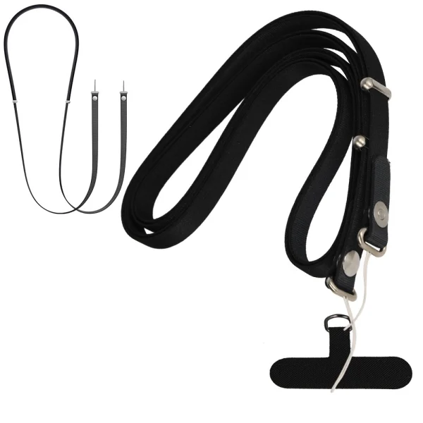 Universal cross-body phone strap, black 1