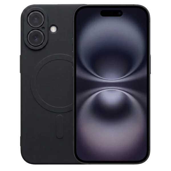 Калъф Swissten MagStick Joy, съвместим с Magsafe за iPhone 16, черен 1